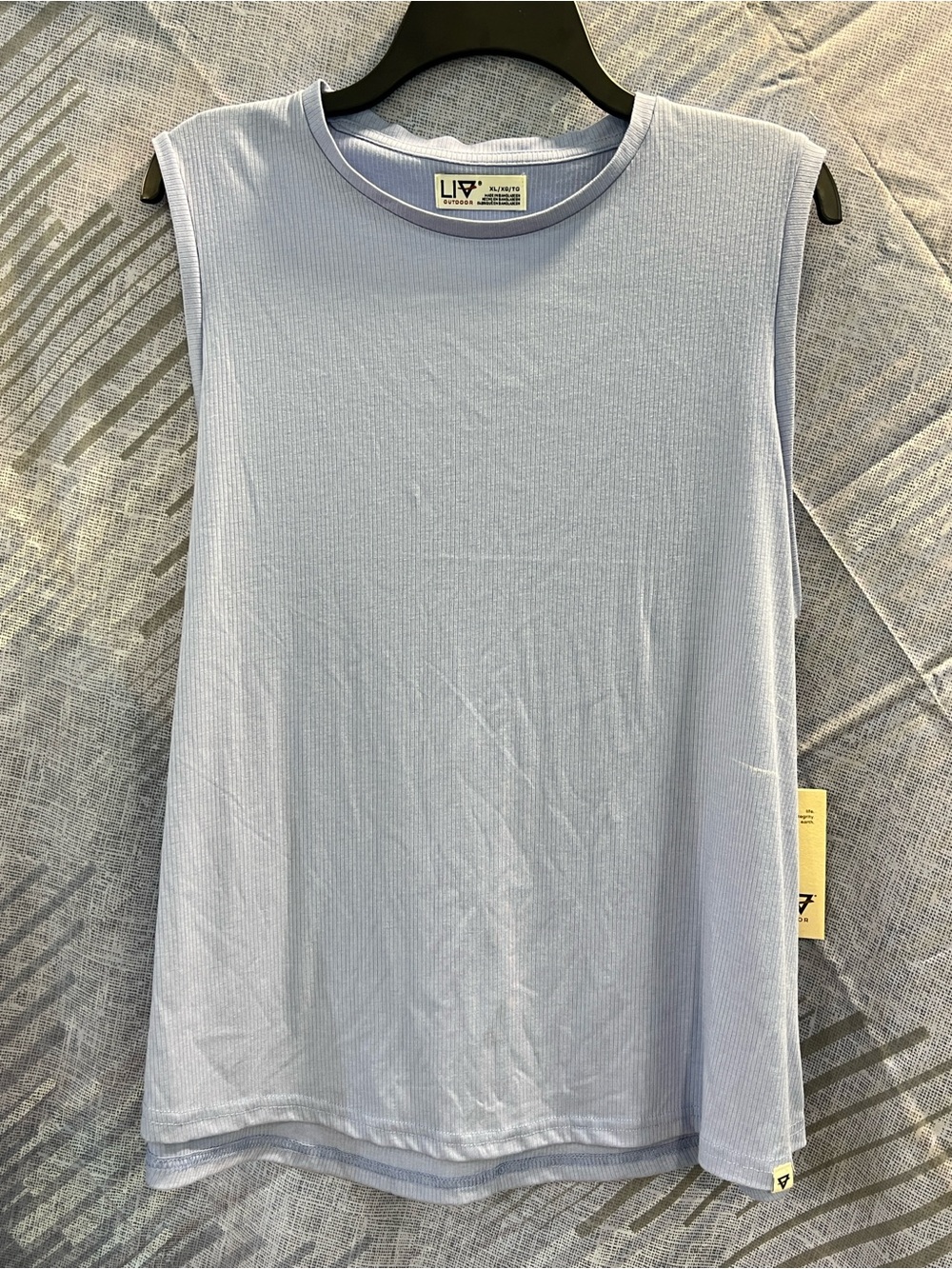 BNWT LIV by Habitat Light Blue Ribbed Sleeveless Tank